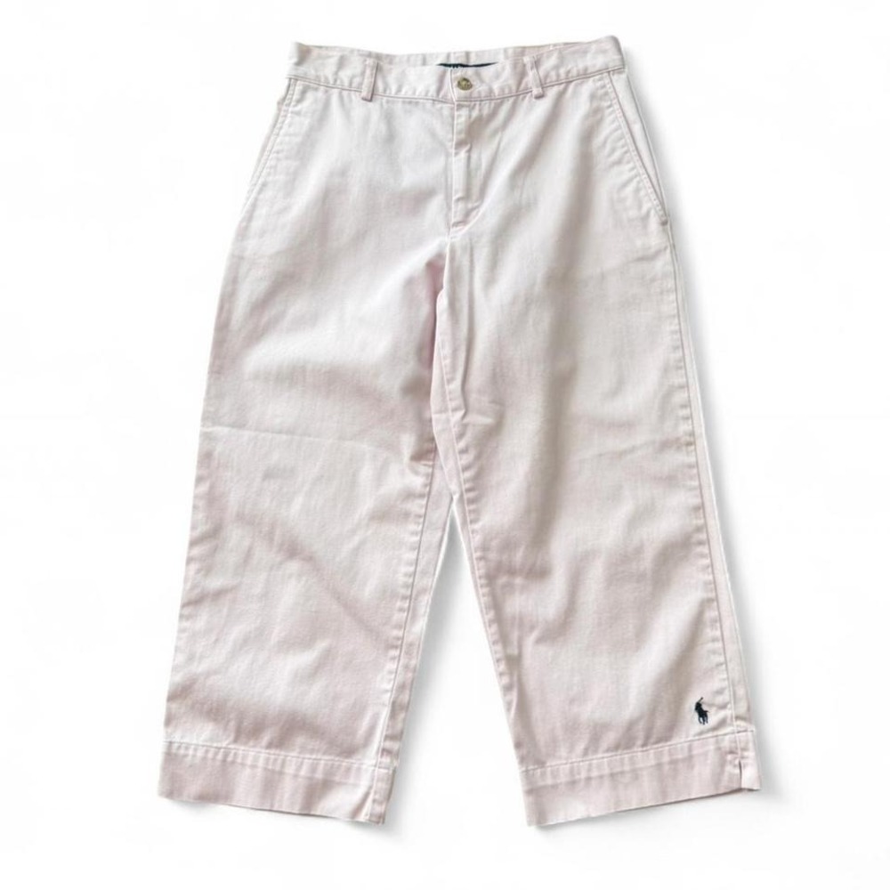 Vintage Ralph Lauren Sport Light Pink Cropped Chino‎ Pants - Picture 2 of 9